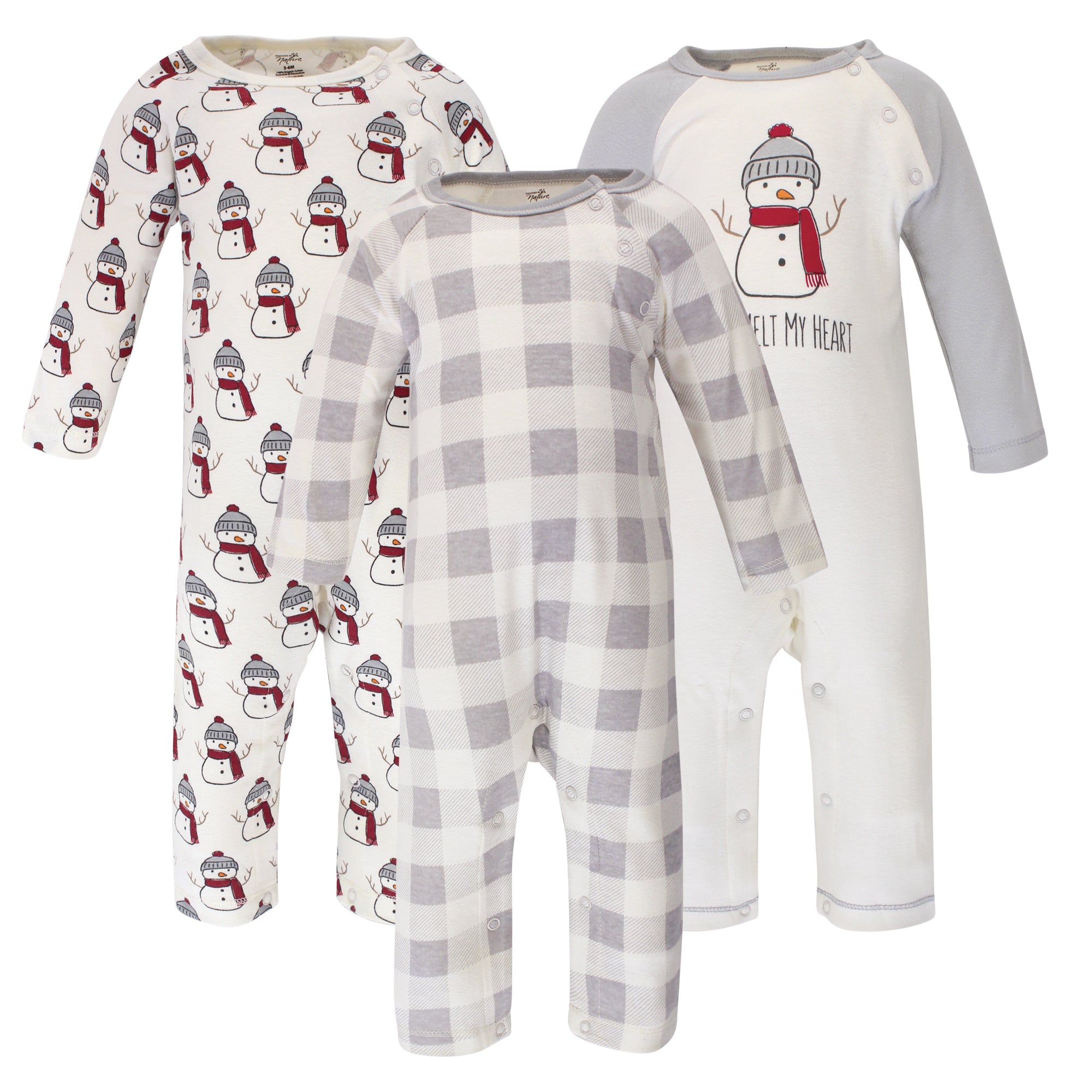 Unisex Organic Cotton Jumpsuits, Frosty Friend