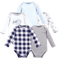 Unisex Organic Long Sleeve Bodysuits, Glacial White