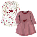 Girls Organic Dresses Set, Winter Currant
