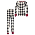Unisex Organic Snug Fit Pajama Set, Midnight Tartan