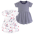 Girls Organic Dresses Set, Floral Whisper