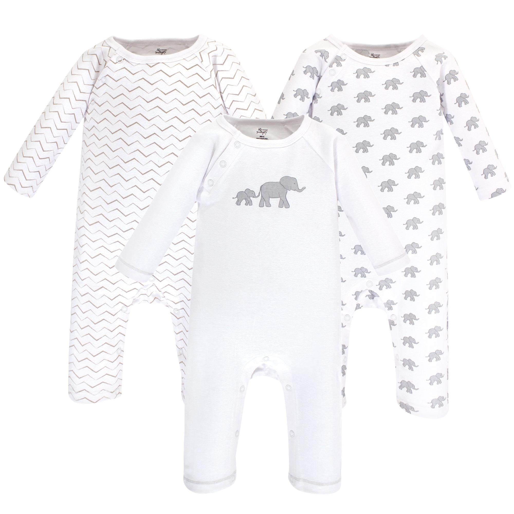Unisex Organic Cotton Jumpsuits, Parading Pachyderms
