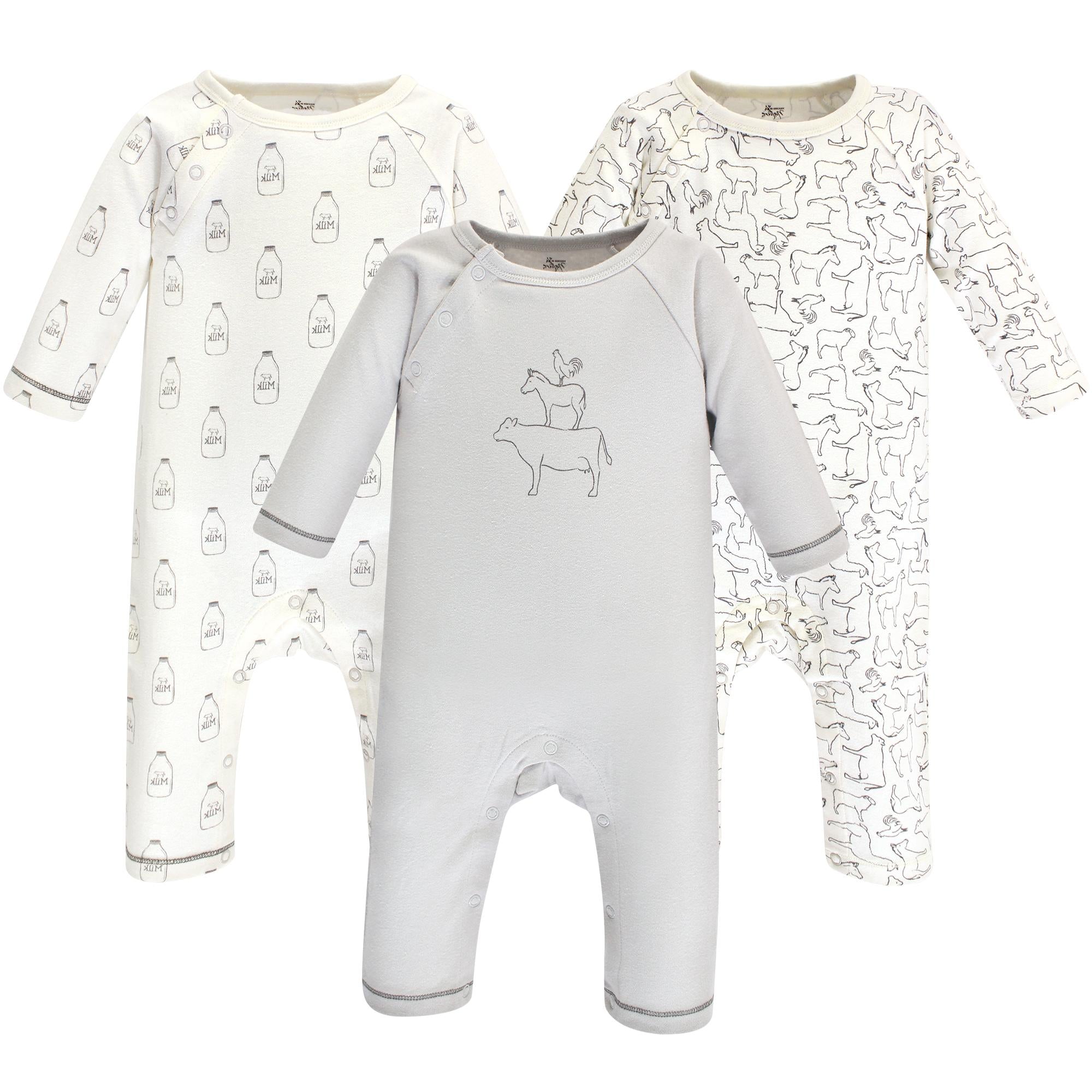 Unisex Organic Cotton Jumpsuits, Barnyard Pals