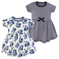 Girls Organic Dresses Set, Midnight Bloom