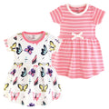 Girls Organic Dresses Set, Butterfly Meadow Bloom