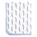 Boys Organic Multi-Use Swaddle Blanket, Soft Pink Plumage