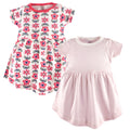 Girls Organic Dresses Set, Floral Petal