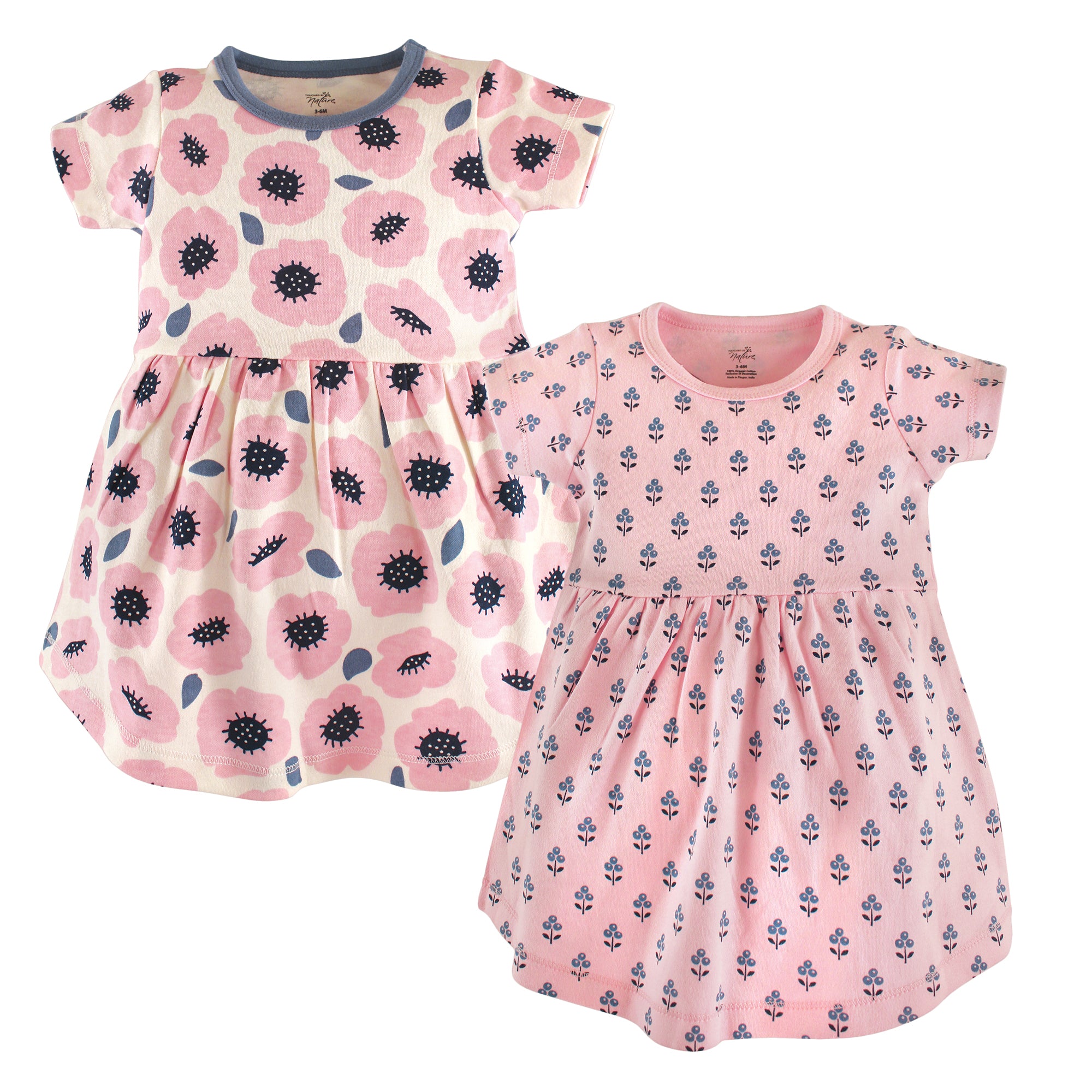 Girls Organic Dresses Set, Spring Petals