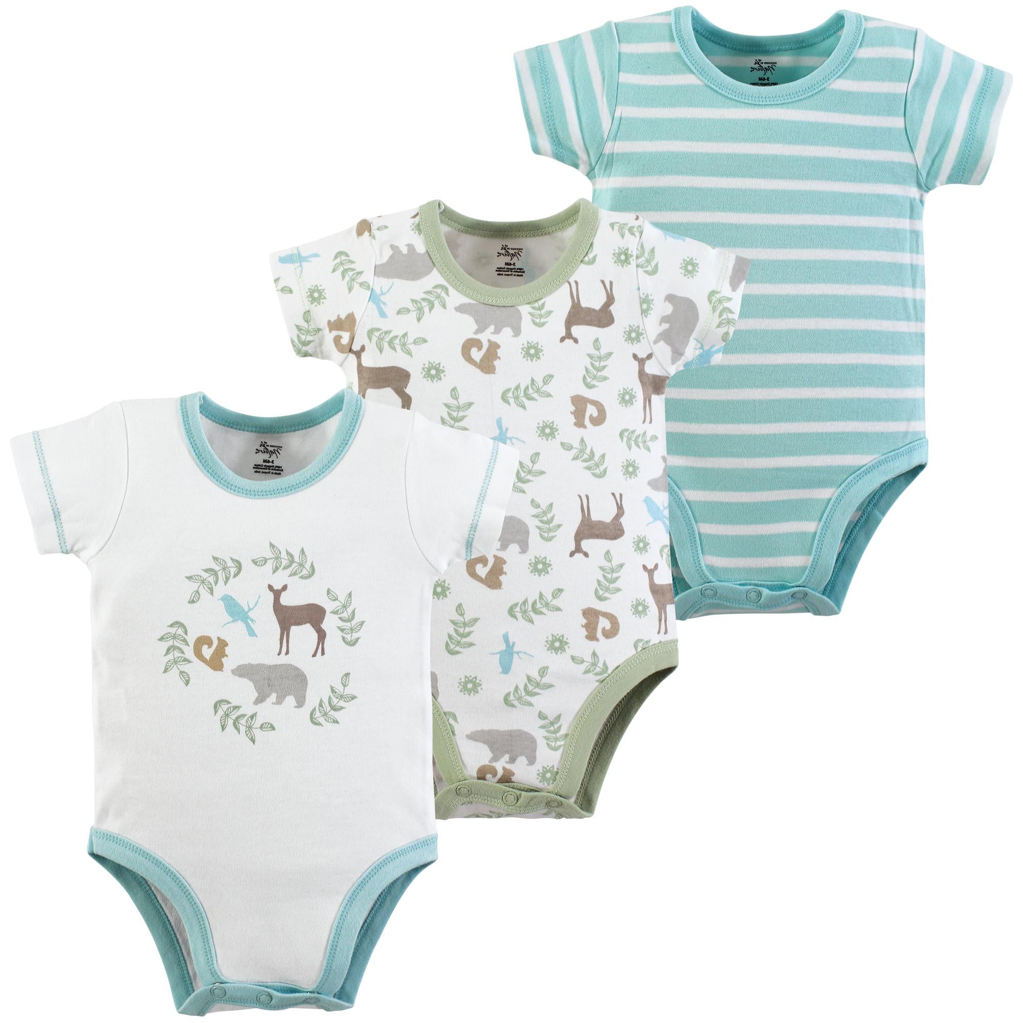 Unisex Organic Essentials Bodysuits, Evergreen Woods