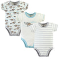 Unisex Organic Essentials Bodysuits, Spearmint Trunk Trio