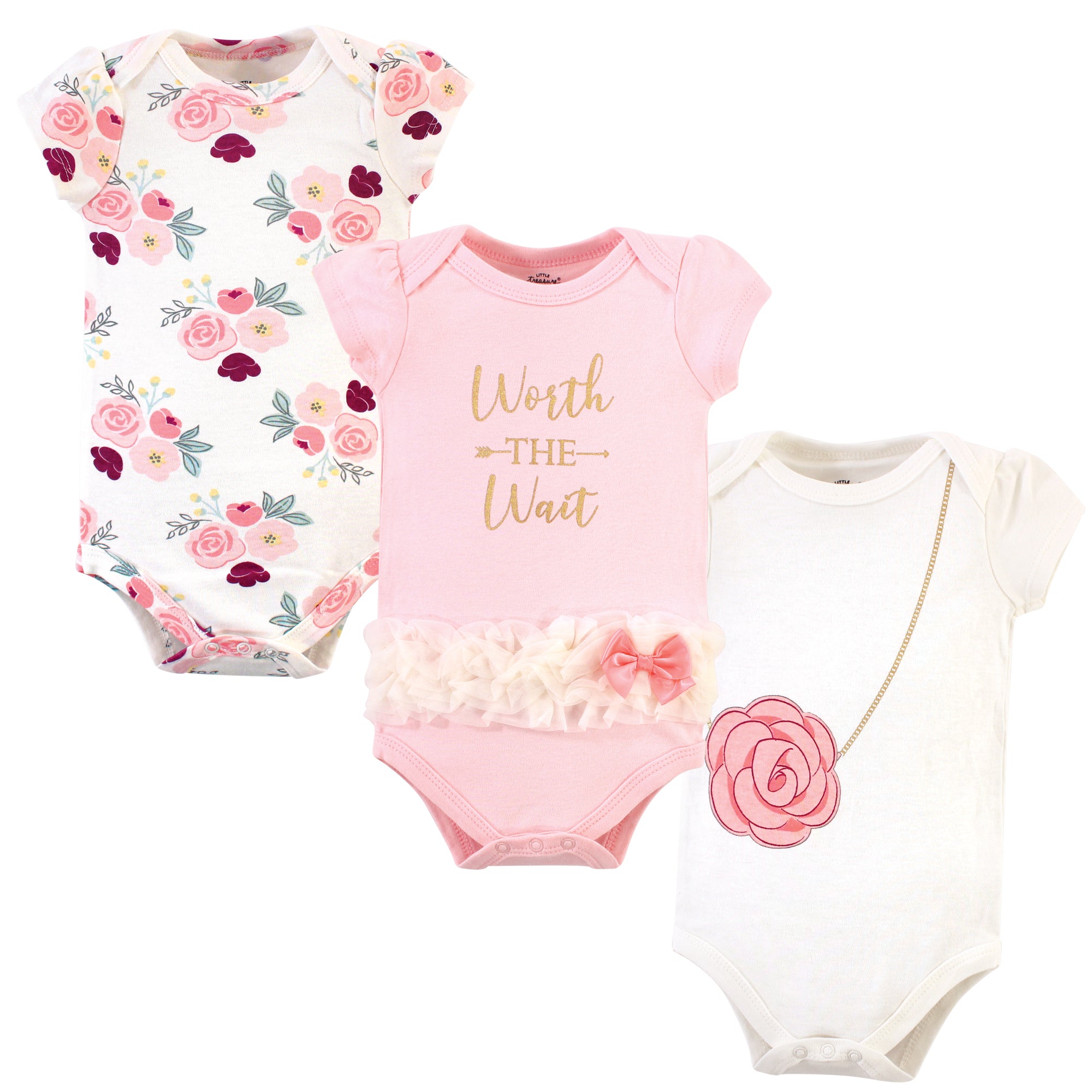 Girls Essentials Bodysuits, Patiently Pink