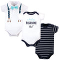 Boys Essentials Bodysuits, Deep Blue Whale Braces