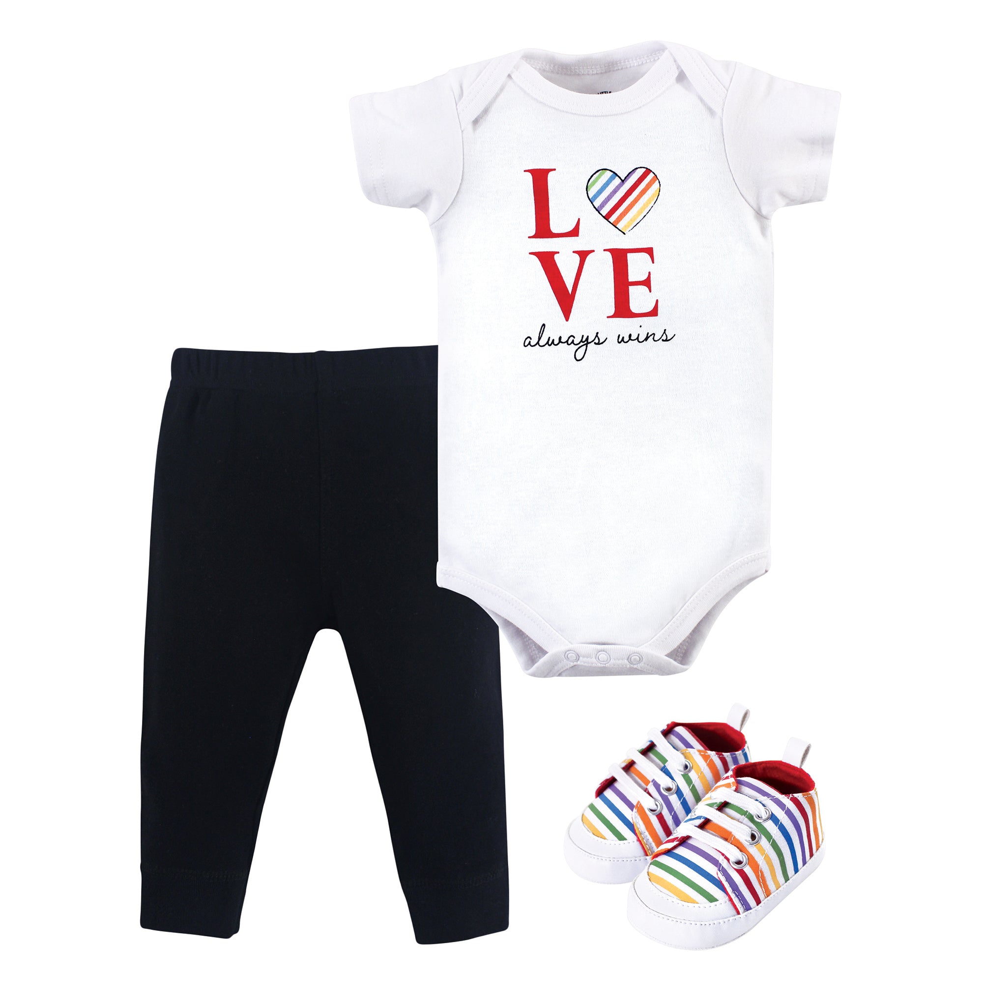 Unisex Bodysuit, Pants and Shoes Bundle, Everlasting Love