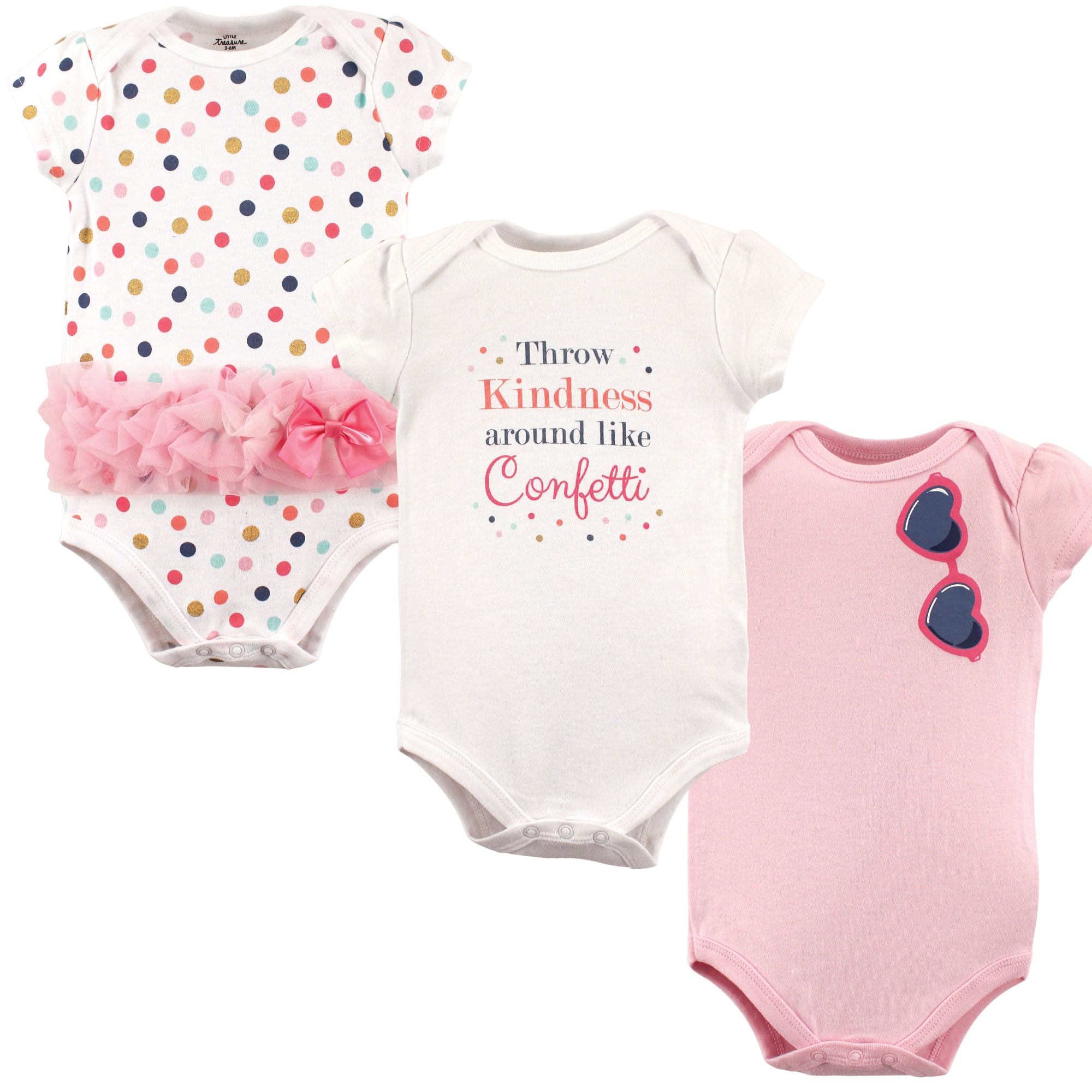 Girls Essentials Bodysuits, Party Speckles