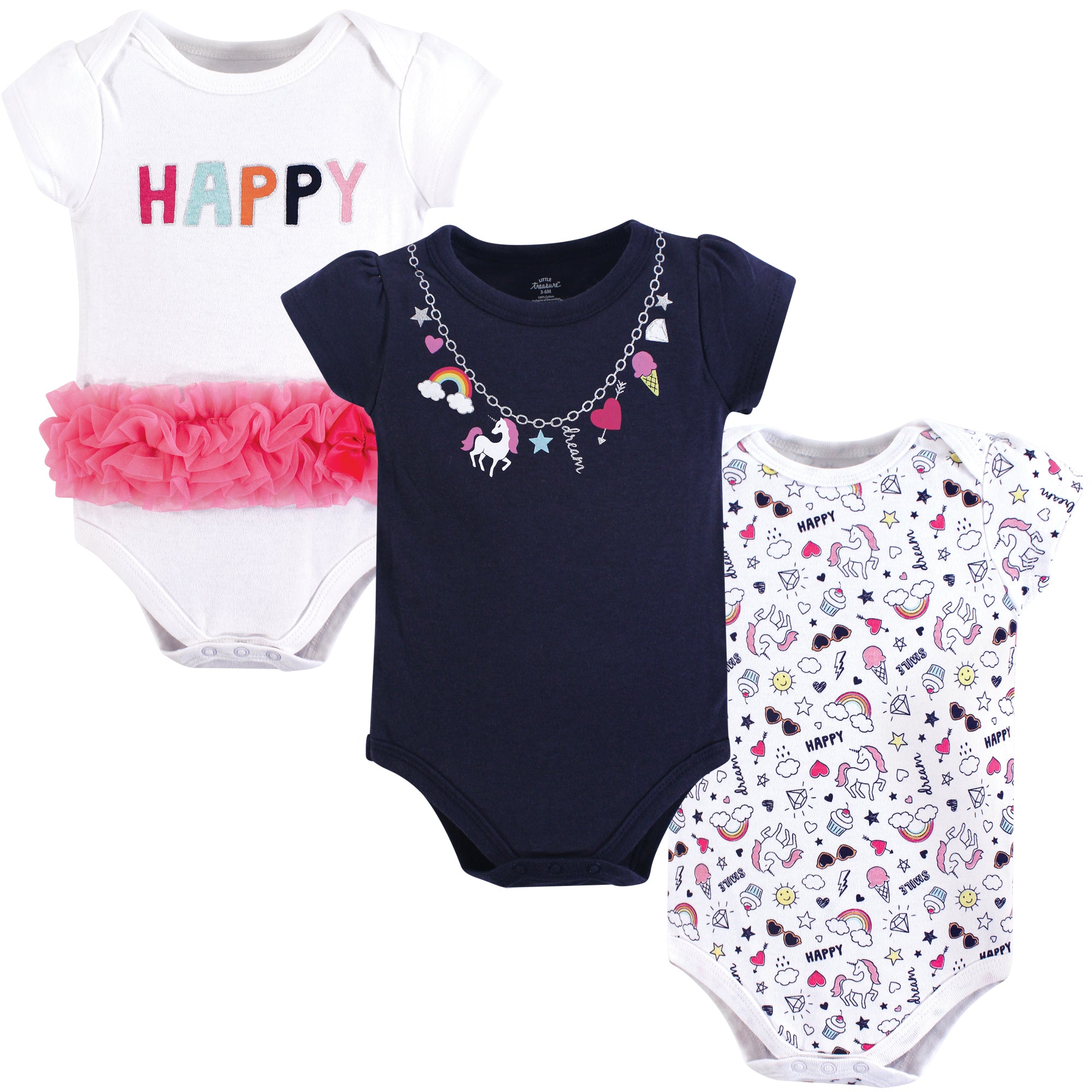 Girls Essentials Bodysuits, Cheerful Arc