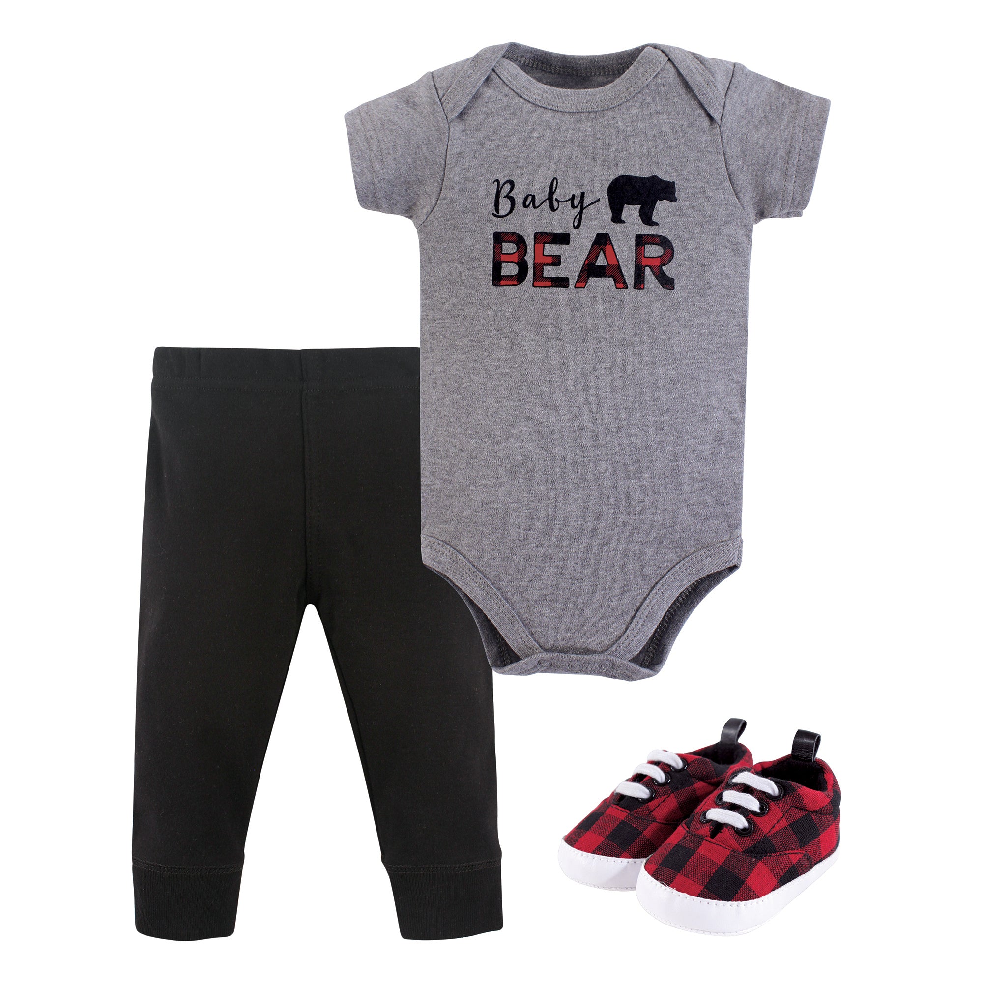Boys Bodysuit, Pants and Shoes Bundle, Forest Cub