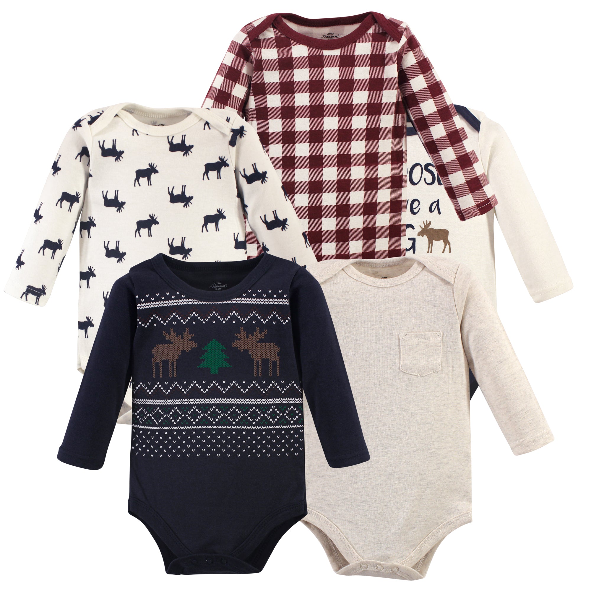 Boys Essentials Bodysuits, Highland Antler Knit