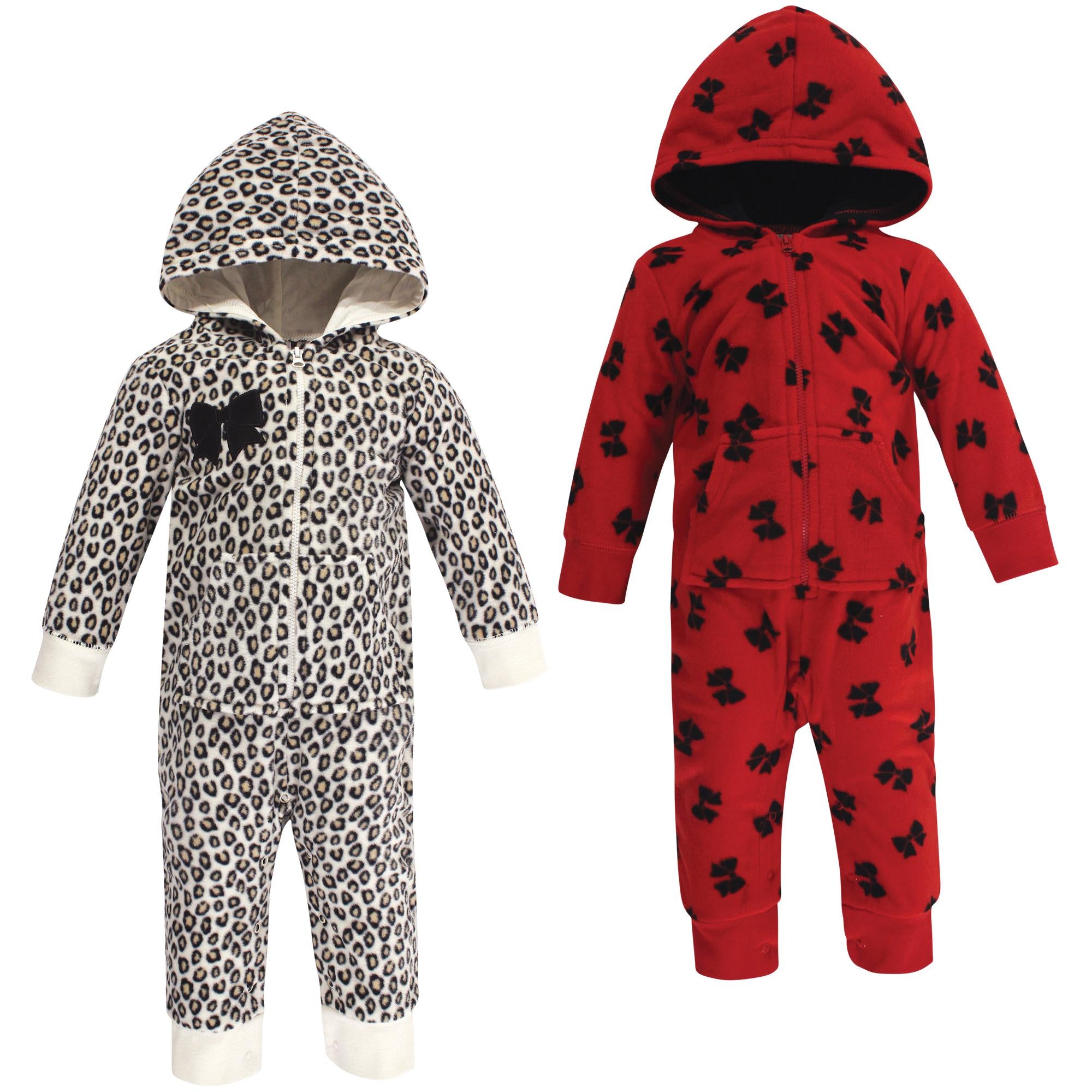 Girls Fleece Jumpsuits, Wildcat Bow Tiny