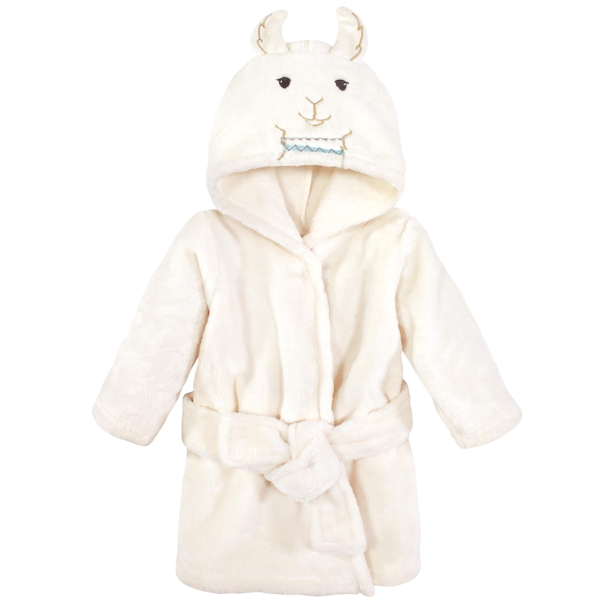 Unisex Soft Plush Bathrobe, Sandy Alpaca