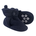 Boys Fleece Booties, Deep Sea