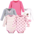 Girls Essentials Bodysuits, Pink Gridiron