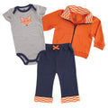 Boys Hoodie, Bodysuit or Top Set, Cinnamon Fox