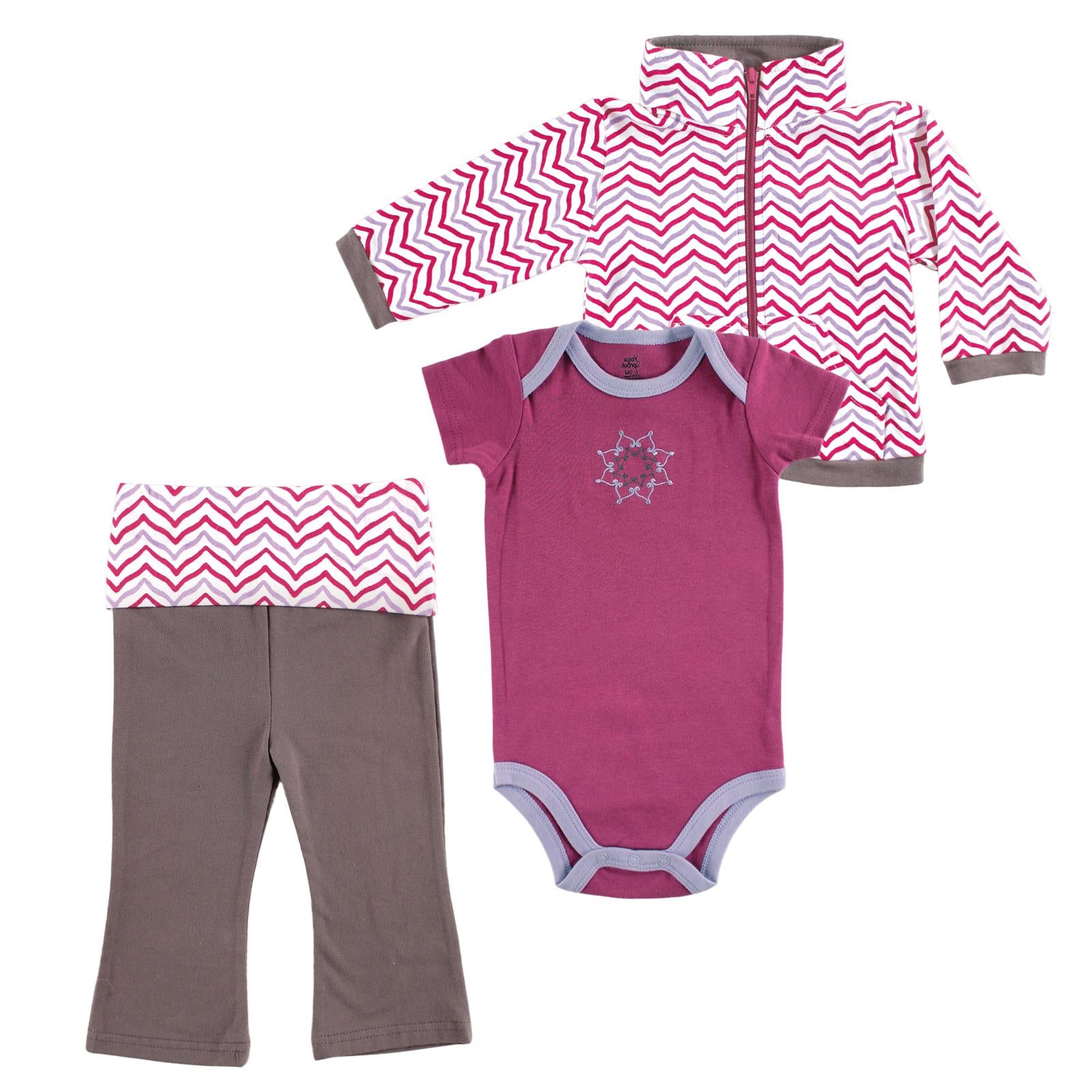 Girls Hoodie, Bodysuit or Top Set, Lavender Lotus