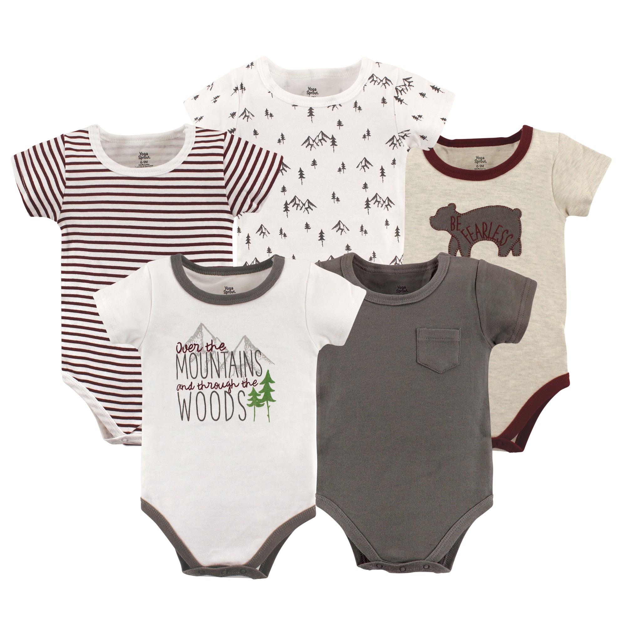Boys Essentials Bodysuits, Highland Peaks