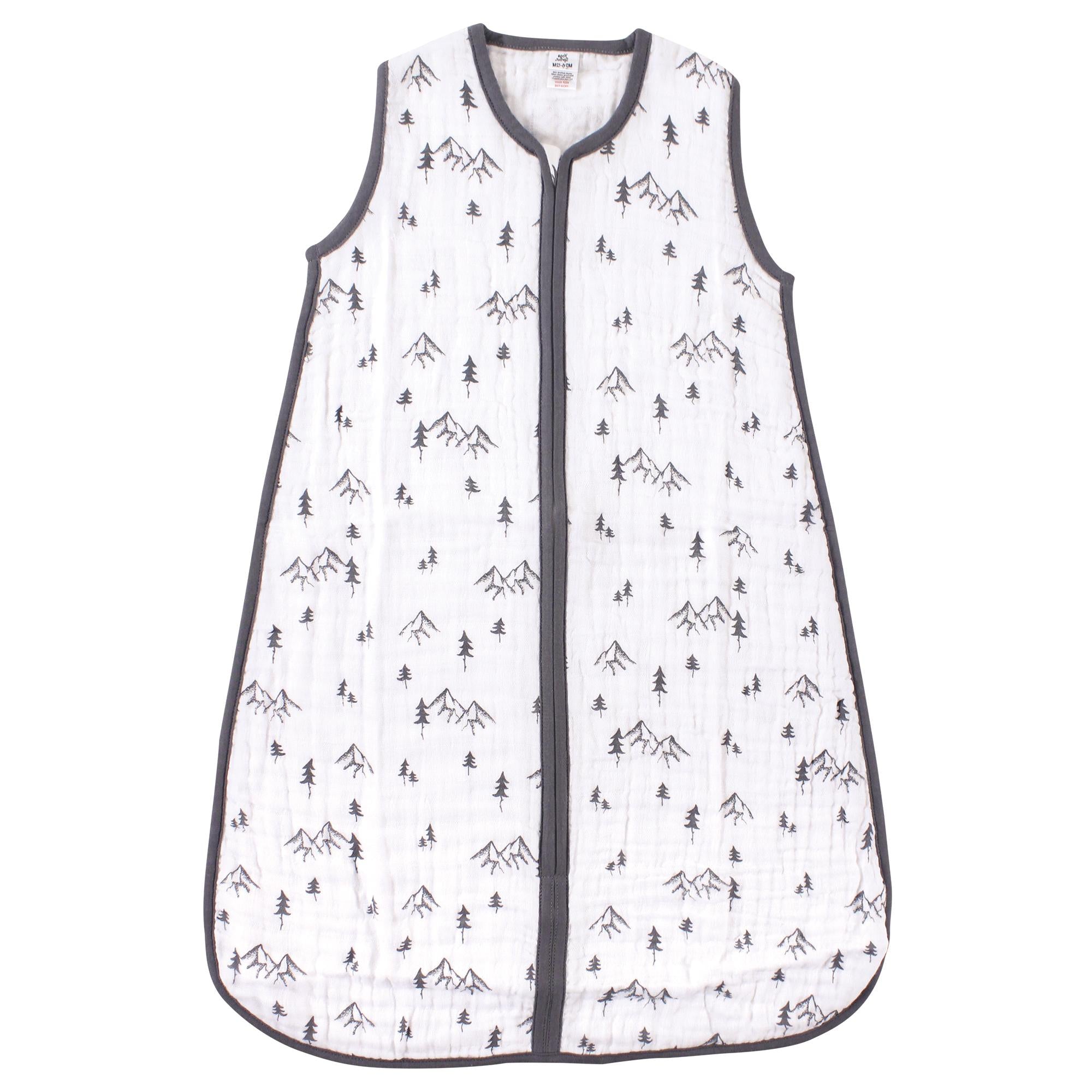 Unisex Sleeveless Muslin Sleep Sack, Peak Horizon