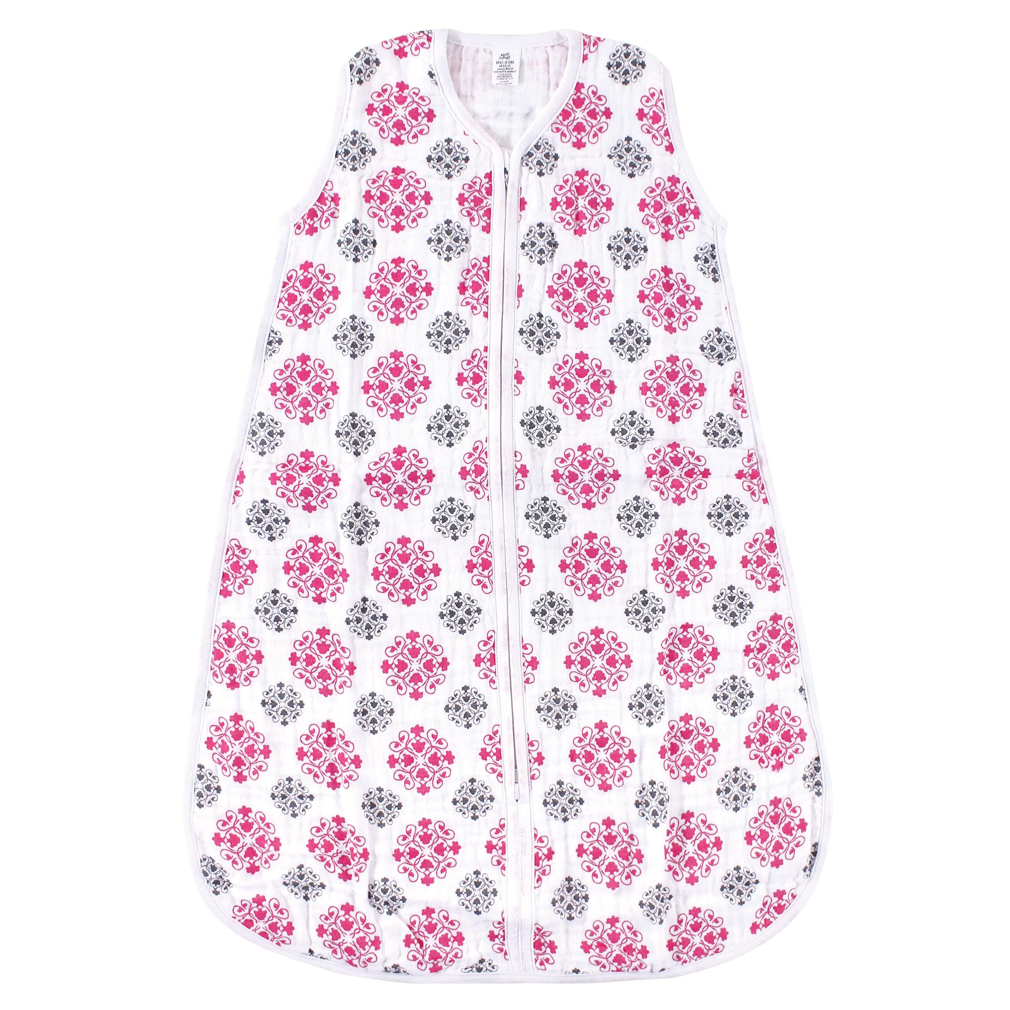 Girls Sleeveless Muslin Sleep Sack, Vintage Tile
