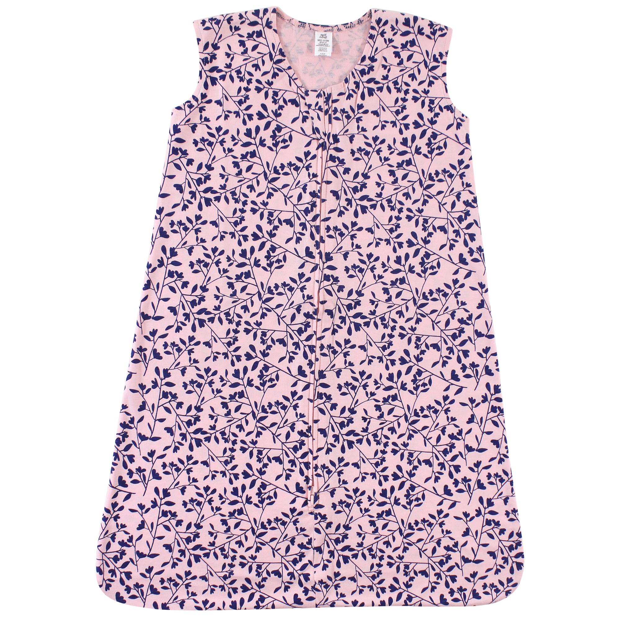 Girls Sleeveless Jersey Sleep Sack, Spring Petal