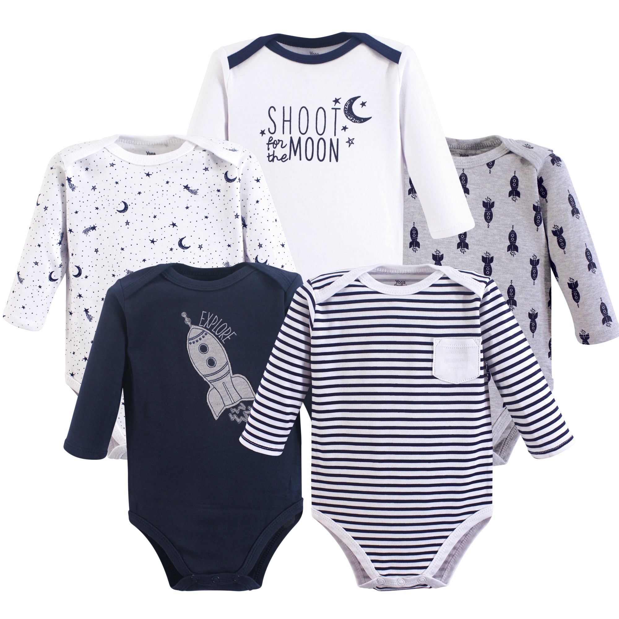 Boys Essentials Bodysuits, Celestial Moon