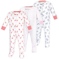 Girls Zipper Jumpsuits, Tropical Coral